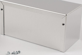 Aluminum enclosure, (L x W x H) 152 x 76 x 76 mm, natural, IP32, 1411MU