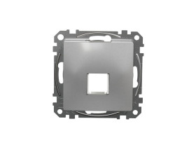 SEDNA DESIGN & ELEMENTS Płytka czołowa Keystone (HDMI RJ45) srebrne aluminium SDD113421 SCHNEIDER ELECTRIC