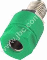 3230-GN Gniazdo izolowane, 4mm, mont.M6, przyłącze lutowane, zielony, ELECTRO-PJP, 3230GN