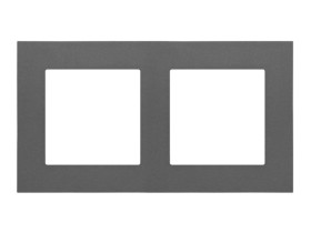 SIMON 55 Ramka 2 podwójna LINE grafitowy mat TR2/116 KONTAKT SIMON