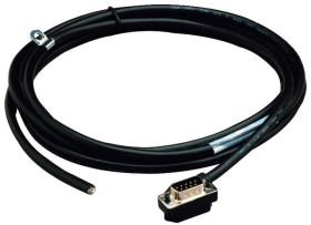 Kabel drop Modbus Plus, od podstawy bazy Momentum WE/WY i złączem T, 2,4m 990NAD21110