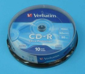 CD-R 700MB/80min 52x VERBATIM CAKE 10szt