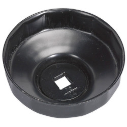 Sealey VS7006.V2-06 Oil Filter Cap Wrench &#xD8;76mm x 14 Flutes