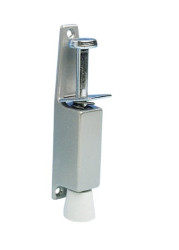 Stoper do drzwi, typ: Odbojnik do drzwi, Stal, śr.: 27mm, dł.: 180mm, STALOWY SZARY
