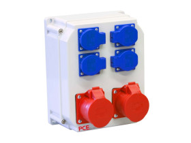 Rozdzielnica budowlana RB gniazda 2x16A/5 4x250V IP54 ECOLINE 90EKO005 PCE