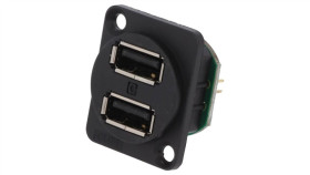 Gniazdo Usb A Na Panel Otwór Pod Śrubę Stożkową Przykręcany Cp30100