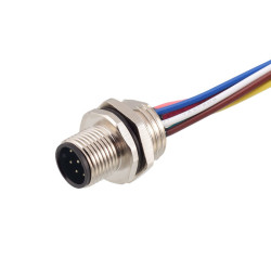 Złącze wielostykowe przemysłowe 8-pinowe Montaż przedni Gniazdo RS PRO