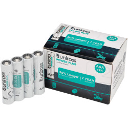Uniross 21601 LR03 AAA Power Plus Alkaline Batteries (Pack of 24)