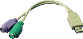 Adapter, USB to PS/2, AU0004