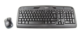 Zestaw klawiatury z myszką, MK330, Czarny (klawiatura), czarny/szary (mysz), Bezprzewodowe, QWERTY, Standardowa