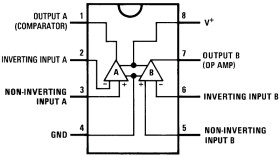 Low Power Operational Amplifier/Voltage Comparator