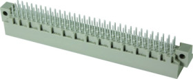 Male connector, type C, 64 pole, a-c, pitch 2.54 mm, solder pin, straight, gold-plated, 09031642922