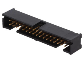 Gniazdo IDC męskie 34-pin proste THT złocony 2,54mm czarny 5103308-7