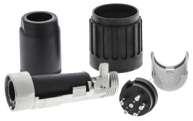 Wtyk Din 6 -pinowe Męski Montaż na kablu M16 300 V AC