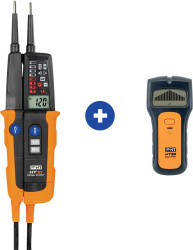 Dwubiegunowy tester napięcia HT Instruments HT10 Scan-KIT CAT IV 1000 V Kalibracja (DAkkS)