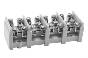 Odgałęźnik instalacyjny 4-torowy (1x35mm²/4x16mm²) LZ 4*35/16 wyk.11 mocowanie do podłoża, szary 84172002