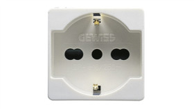 Gniazdo 2P+E Standard Włoski/Niemiecki 16A 250V Białe Gw20246