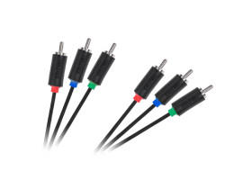 Przewód 3x3 cinch wtyk - wtyk 1.8m Component Cabletech