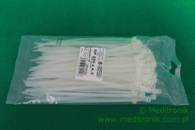 Opaska kablowa zaciskowa 200mm x 4,5mm biała