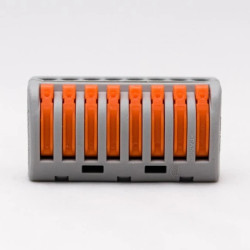 Szybkozłączka 8x 0,75-2,5mm2 z dźwigniami zwalniającym