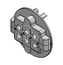 Dławnica kablowa dzielona KVT 80, na 6 modułów KT małych, szara, 45237
