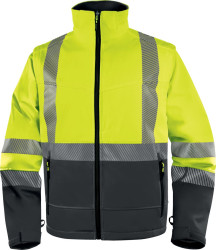 Kurtka parka, FAST, rodzaj Unisex, XXXXXL, Szary, żółty