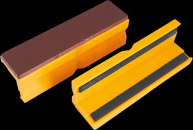 9-900-S5100 Soft jaws for vices, leather/plastic, 100 mm, 1 pair