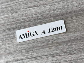 Amiga 'Escom' badge 0.5mm thick