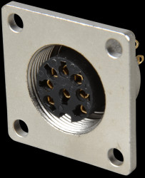 108096 Panel-mounted coupler, flange, IP68, 8-pin