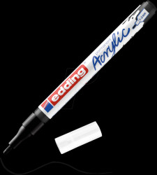 4-5300901 Acrylic marker, 1 mm-2 mm, black