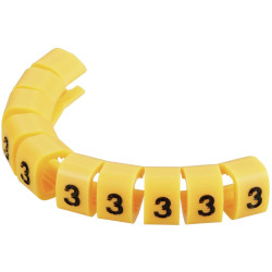 TruComponents 40995 Pre-printed Cable marker 3 OD 4-5.10mm