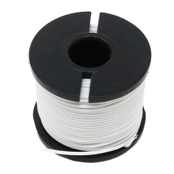 Silicone Cover Stranded-Core Wire - 50ft 30AWG White