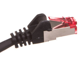 Kabel krosowy patchcord S/FTP (PiMF) kat.6 LSZH czarny 50m 68701
