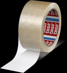 Packaging tape, 25 x 0.049 mm, PVC film, transparent, 66 m, 04120-00005-00