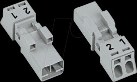 890-252 WINSTA® MINI plug, 2-pin