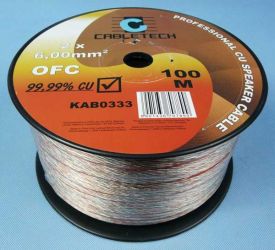 Cu-OFC 2x6,00 BEZTLEN.PRZEWÓD CABLETECH