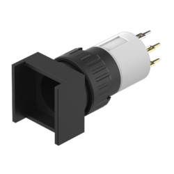 Element wykonawczy przycisku, Siłownik, do uzytku z: Urządzenia przełączające, Czarny, Utrzymane