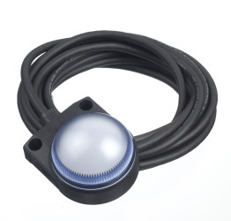 Lampka kontrolna do montażu panelowego, biała LED Czarny Idec