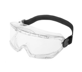 Gogle ochronne białe anty fog klasa odporności B 97-513