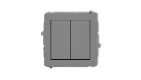 Deco Mechanizm Łącznika Zwiernego Żaluzjowego (Dwa Klawisze Bez Piktogramów)...