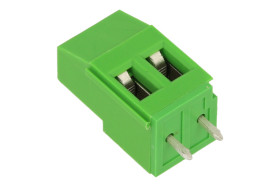 Łączówka; AK700/02-5.0-GN; AK700; 2 tory; R=5,00mm; 19mm; 20A; 300V; przewlekany (THT); proste; otwór kwadratowy; śruba prosta;