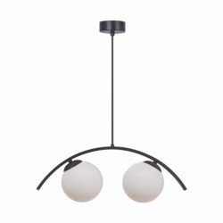 Lampa wisząca WAVE kolor czarny/białe szkło metal/szkło, 2xE14 IP20 5013 Zuma Line