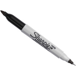 Sharpie&#xAE; 1985877 Twin Tip Permanent Marker Black