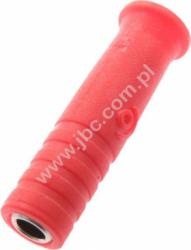 209-RT Gniazdko na przewód, 2mm, izolowane, 10A, czerwone, ELECTRO-PJP, 209-R