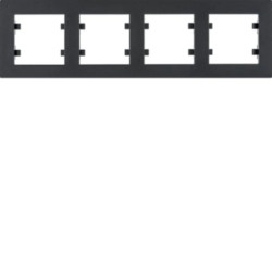 Lumina intense Ramka 4-krotna pozioma czarna WL5743