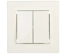 Łącznik Asfora świecznikowy kremowy z ramką EPH0300123