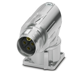 Złącze wielostykowe przemysłowe 4-pinowe M17 Montaż przedni Gniazdo Phoenix Contact