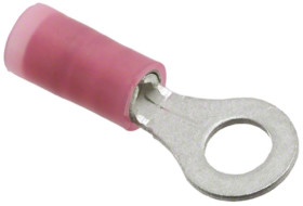 Zacisk oczkowy rozmiar przewodu 1mm² Ø , M4 (#8) izolowany średnica wew 4.39mm Molex