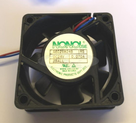 wentylator A6025M24B 24VDC 60x60x25 0,07A 2xkulkowy bardzo cichy NONOISE