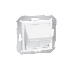 SIMON82 biały Pokrywa gniazda 2xRJ 82579-30